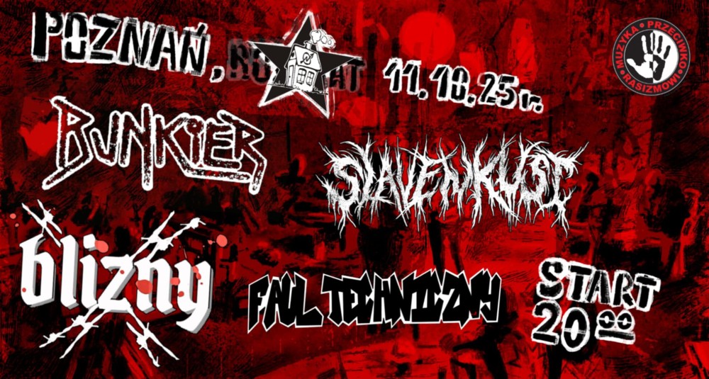 MUZYKA PRZECIWKO RASIZMOWI: WRECKED SOUND GIGS NA ROZBRACIE W POZNANIU 