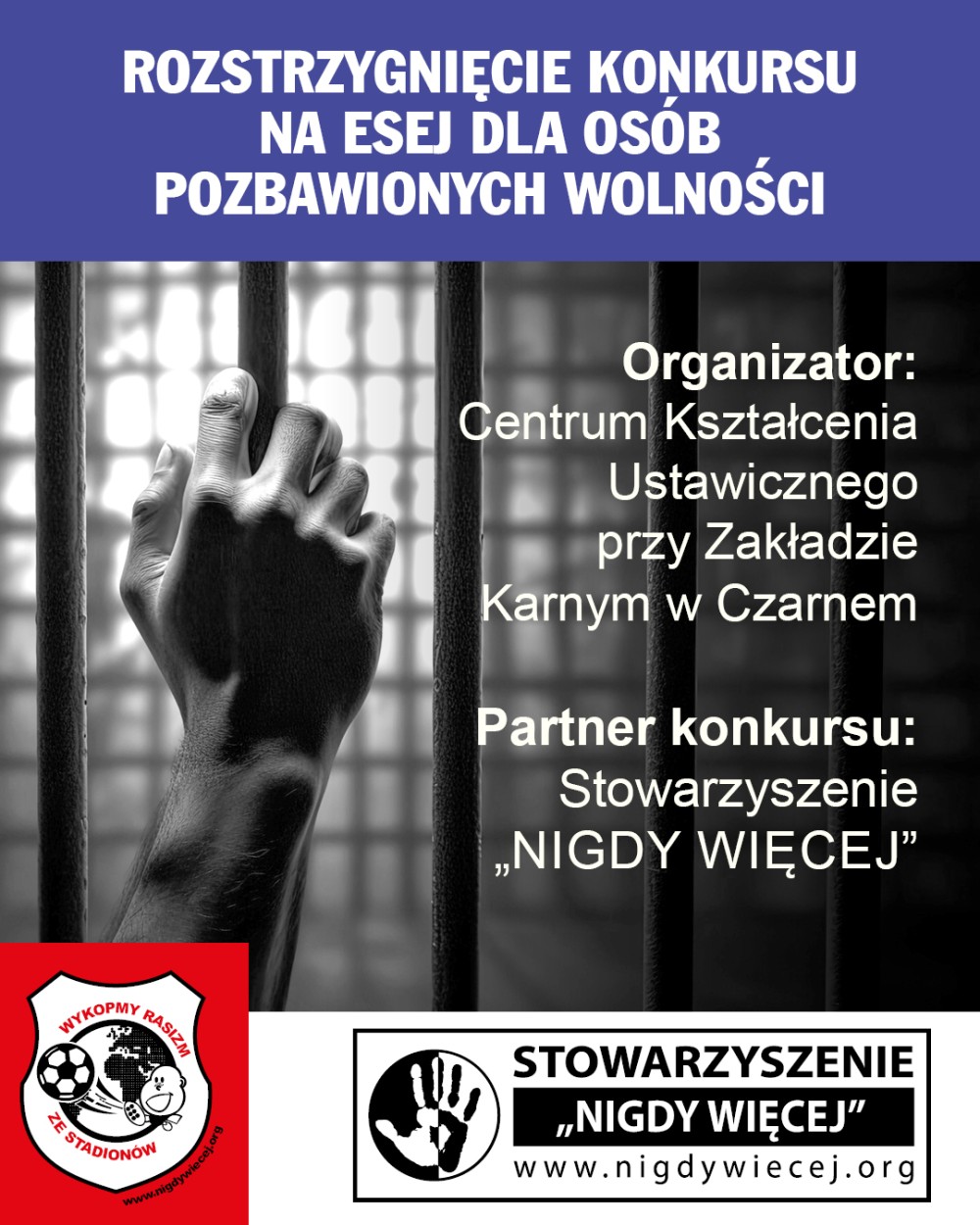 WYNIKI KONKURSU NA ESEJ DLA OSÓB POZBAWIONYCH WOLNOŚCI