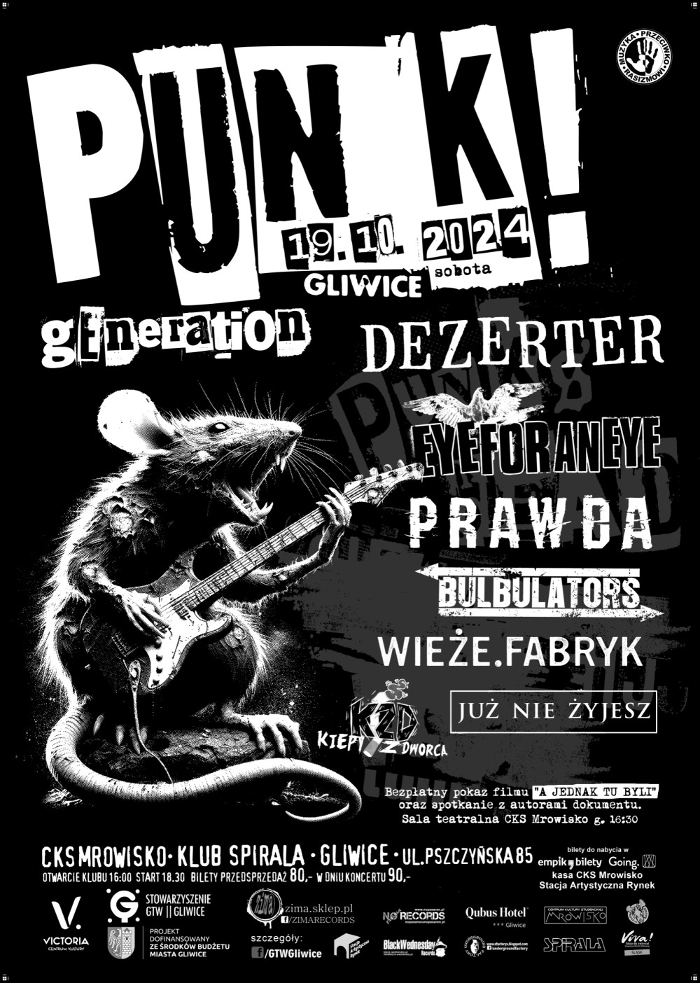 MUZYKA PRZECIWKO RASIZMOWI: PUNK GENERATION 2024