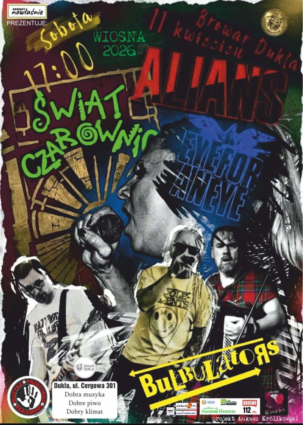 MUZYKA PRZECIWKO RASIZMOWI: ŚWIAT CZAROWNIC | ALIANS | BULBULATORS | EYE FOR AN EYE