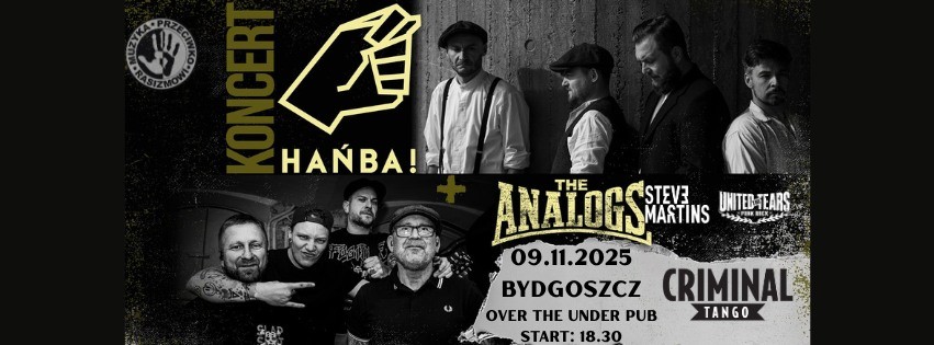 MUZYKA PRZECIWKO RASIZMOWI: THE ANALOGS I HAŃBA W MIĘDZYNARODOWYM DNIU WALKI Z FASZYZMEM I ANTYSEMITYZMEM