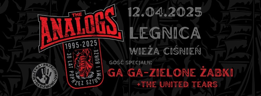 MUZYKA PRZECIWKO RASIZMOWI: KONCERT ZESPOŁÓW THE ANALOGS I GA-GA ZIELONE ŻABKI W LEGNICY