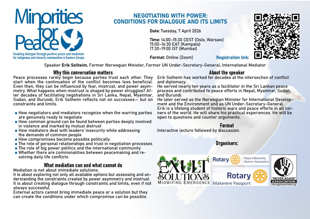 NEGOTIATING WITH POWER: CONDITIONS FOR DIALOGUE AND ITS LIMITS