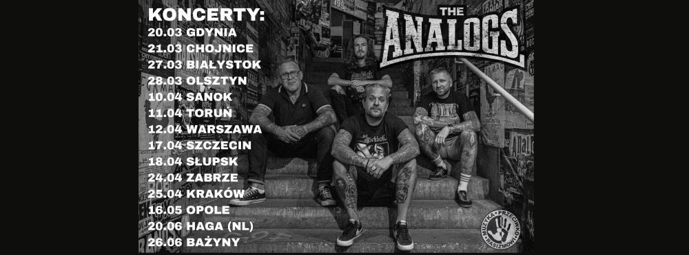 WIOSENNE KONCERTY THE ANALOGS POD HASŁEM „MUZYKA PRZECIWKO RASIZMOWI”